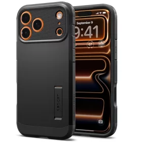   Spigen Tough Armor T MagFit Apple iPhone 17 Pro Max tok, MagSafe, fekete