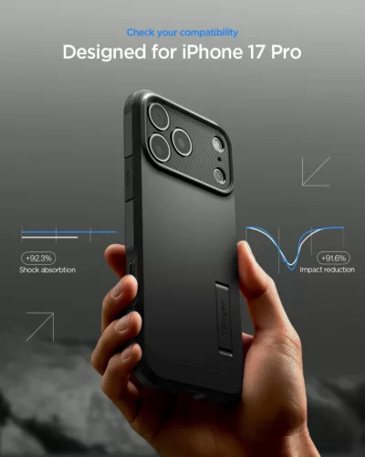 Spigen Tough Armor T MagFit Apple iPhone 17 Pro Max tok, MagSafe, fekete
