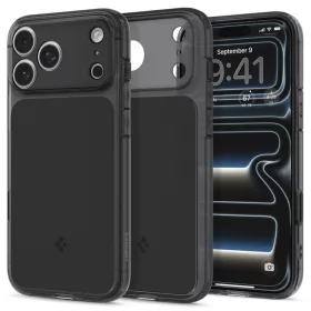   Spigen Ultra Hybrid T MagFit Apple iPhone 17 Pro tok, MagSafe, Matte Black, fekete