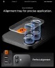 Spigen Glas.tR EZ Fit Optik Pro Apple iPhone 17 / 16 Plus / 16, Tempered kameralencse-védő fólia felhelyező kerettel, kék (2db)