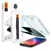 Spigen Glas.tR EZ Fit Privacy Apple iPhone Air (2025) tempered kijelzővédő fólia felhelyező kerettel
