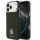 Guess 4G Grained Strass Logo Apple iPhone 17 Pro Max MagSafe tok kameravédő peremmel, fekete-arany