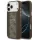 Guess 4G Stripe Apple iPhone 17 Pro MagSafe tok kameravédő kerettel, barna-arany