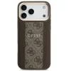 Guess 4G Stripe Apple iPhone 17 Pro MagSafe tok kameravédő kerettel, barna-arany