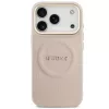 Guess Peony Hot Stamp Apple iPhone 17 Pro MagSafe tok kameravédő peremmel, rózsaszín-arany