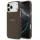 Guess Peony Hot Stamp Apple iPhone 17 Pro Max MagSafe tok kameravédő peremmel, barna-arany