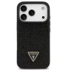 Guess Rhinestone Triangle Apple iPhone 17 Pro Max hátlap tok, fekete
