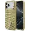 Guess Rhinestone Triangle Apple iPhone 17 Pro hátlap tok, arany