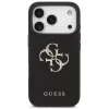 Guess Grained Big 4G & Classic Logo Apple iPhone 17 Pro hátlap tok, fekete