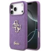 Guess Fixed Glitter Big 4G Apple iPhone 17 Pro hátlap tok, csillámos, lila