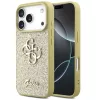 Guess Fixed Glitter Big 4G Apple iPhone 17 Pro hátlap tok, csillámos, arany