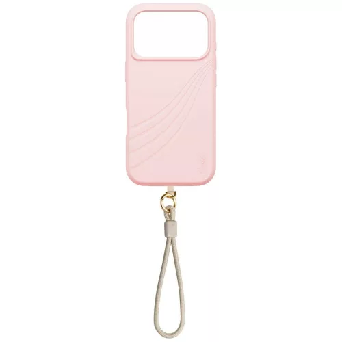Uniq Coehl Serina Apple iPhone 17 Pro MagSafe tok csukló pánttal, rózsaszín