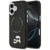Karl Lagerfeld Karl & Choupette Pins Apple iPhone 17 MagSafe kompatibilis hátlap tok, fekete