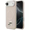 Karl Lagerfeld Karl & Choupette Pins Apple iPhone Air (2025) MagSafe kompatibilis hátlap tok, rózsaszín
