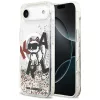 Karl Lagerfeld Liquid Glitter Choupette Logo Apple iPhone Air (2025) MagSafe kompatibilis hátlap tok, csillámos, átlátszó