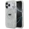 Karl Lagerfeld IML Karl Head Logo Apple iPhone 17 Pro MagSafe kompatibilis hátlap tok, szürke