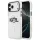 Karl Lagerfeld IML Karl Head Logo Apple iPhone 17 MagSafe kompatibilis hátlap tok, átlátszó