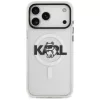 Karl Lagerfeld IML Karl Head Logo Apple iPhone 17 MagSafe kompatibilis hátlap tok, átlátszó