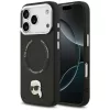 Karl Lagerfeld Karl Pin Apple iPhone 17 Pro MagSafe kompatibilis hátlap tok, fekete
