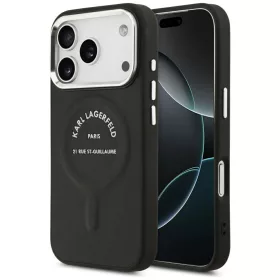   Karl Lagerfeld Karl RSG Logo Apple iPhone 17 Pro MagSafe kompatibilis hátlap tok, fekete
