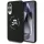 Karl Lagerfeld Silicone Double Heads And Circle Samsung Galaxy S25 Edge MagSafe kompatibilis hátlap tok, fekete