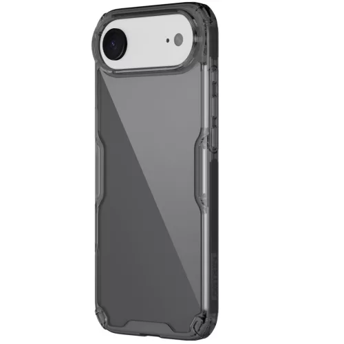 Nillkin Nature Pro Apple iPhone Air (2025) szilikon tok, átlátszó-fekete