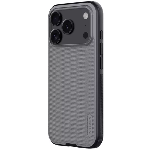 Nillkin Super Frosted PRO Apple iPhone 17 Pro műanyag hátlap tok, átlátszó-fekete
