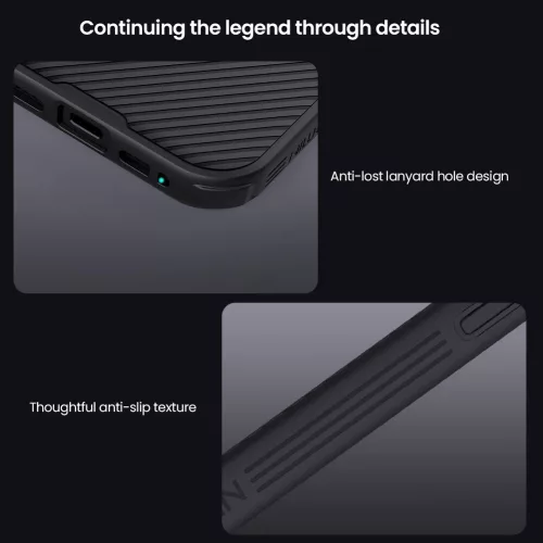 Nillkin CamShield Pro Apple iPhone 17 Pro Max műanyag hátlap tok, átlátszó-fekete