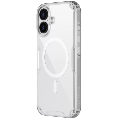 Nillkin Nature Pro Apple iPhone 17 mágneses hátlap tok, átlátszó