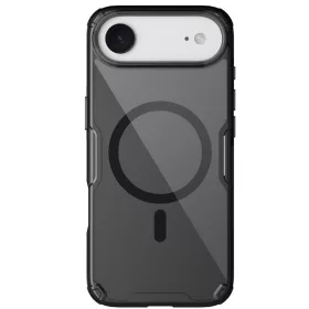   Nillkin Nature Pro Apple iPhone Air (2025) mágneses hátlap tok, átlátszó-fekete