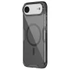 Nillkin Nature Pro Apple iPhone Air (2025) mágneses hátlap tok, átlátszó-fekete