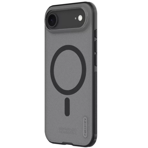 Nillkin Super Frosted PRO Apple iPhone Air (2025) mágneses műanyag hátlap tok, átlátszó-fekete