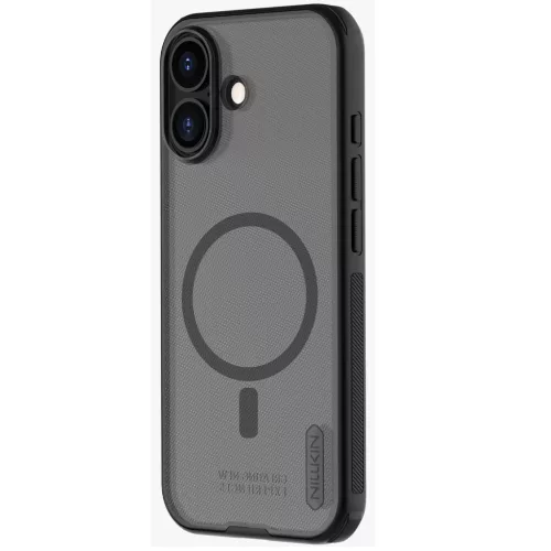 Nillkin Super Frosted PRO Apple iPhone 17 mágneses műanyag hátlap tok, átlátszó-fekete