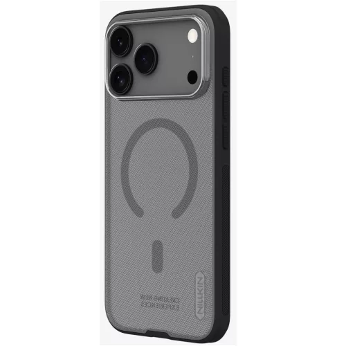 Nillkin Super Frosted PRO Apple iPhone 17 Pro Max mágneses műanyag hátlap tok, átlátszó-fekete