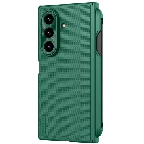 Nillkin Super Frosted Fold Samsung Galaxy Z Fold 7 mágneses műanyag hátlap tok + S-pen, zöld