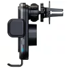 Forcell F-Grip Grand autós tartó / autós töltő szellőzőrácsba, vezeték nélküli / wireless töltéssel, 15W, ezüst