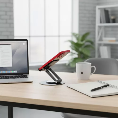 Forcell F-Grip Fold Stand 3 360 állítható / dönthető / összecsukható asztali tablet tartó, szürke
