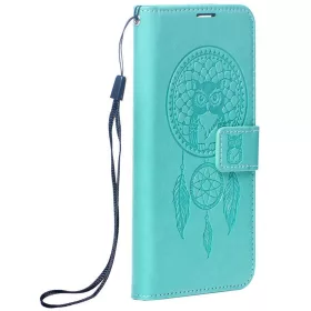   Mezzo Book Xiaomi Redmi 15C 4G / 15C 5G kinyitható tok kártyatartóval, álomfogó minta, zöld