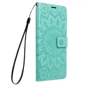   Mezzo Book Xiaomi Redmi 15C 4G / 15C 5G kinyitható tok kártyatartóval, mandala minta, zöld