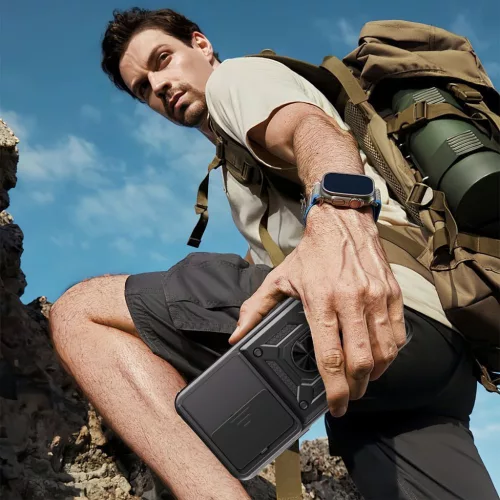 Tech-Protect Camshield Pro Xiaomi Redmi 15C 4G (171,6) strapabíró tok kameravédelemmel, kitámasztóval, fekete