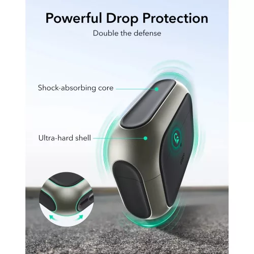 ESR Orbit Hybrid Halolock AirPods Pro 3 tok, MagSafe, titánium szürke