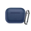 Tech-Protect AirPods Pro 3 szilikon tok, karabinerrel, kék