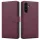 Tech-Protect Wallet Samsung Galaxy A17 flip / kinyitható tok kártyatartóval, bordó