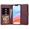 Tech-Protect Wallet Samsung Galaxy A17 flip / kinyitható tok kártyatartóval, bordó