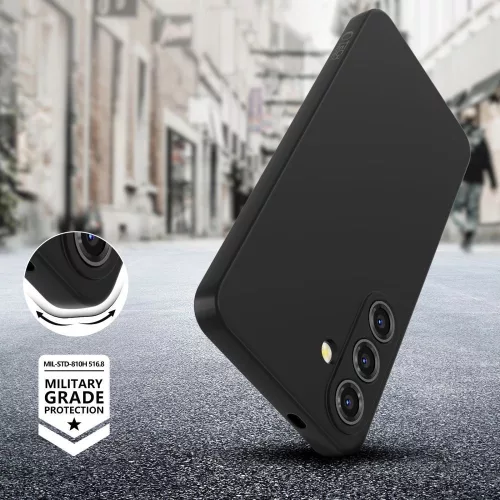 Tech-Protect Icon Samsung Galaxy A17 szilikon tok mikroszálas béléssel, kék