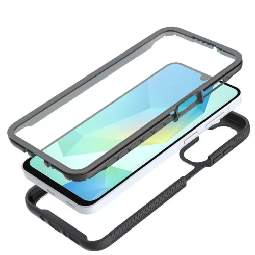 Tech-Protect Defense Samsung Galaxy A17 strapabíró tok kijelzővédő kerettel, fekete