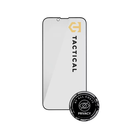 Tactical Glass Shield Privacy Stealth 5D Apple iPhone 15 / 16 betekintésgátló kijelzővédő üvegfólia, fekete