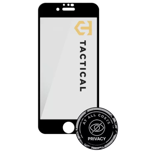 Tactical Glass Shield Privacy Stealth 5D Apple iPhone SE 2022 / 2020 / 7 / 8  betekintésgátló kijelzővédő üvegfólia, fekete