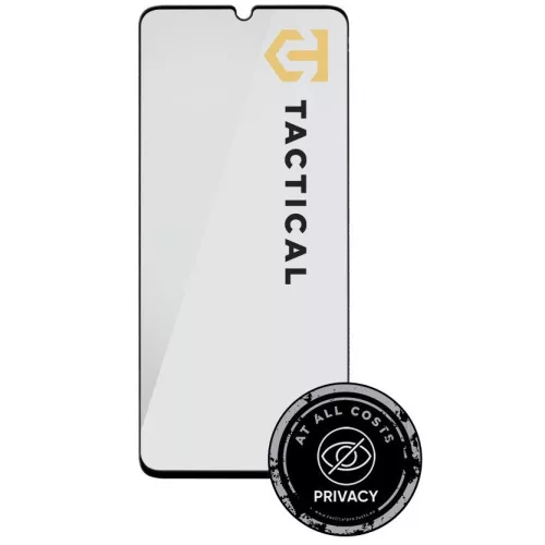 Tactical Glass Shield Privacy Stealth 5D Samsung Galaxy A05 / A05s betekintésgátló kijelzővédő üvegfólia, fekete