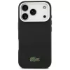 Lacoste Iconic Petit Pique Metal Logo Apple iPhone 17 Pro MagSafe tok kameravédő peremmel, fekete